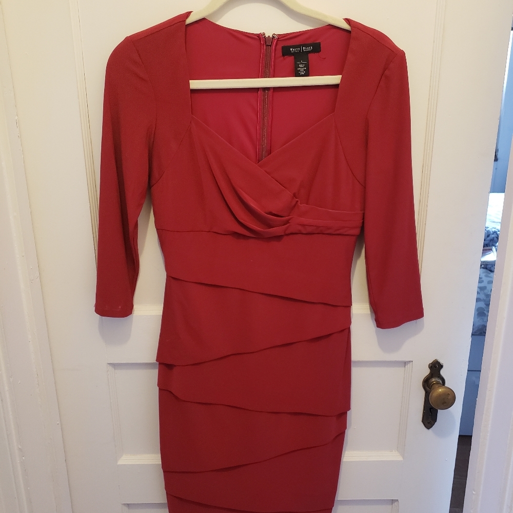 White House Black Market Red Dress